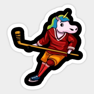 Unicorn Ice Hockey Ice Hockey Player Dab Gift Sticker